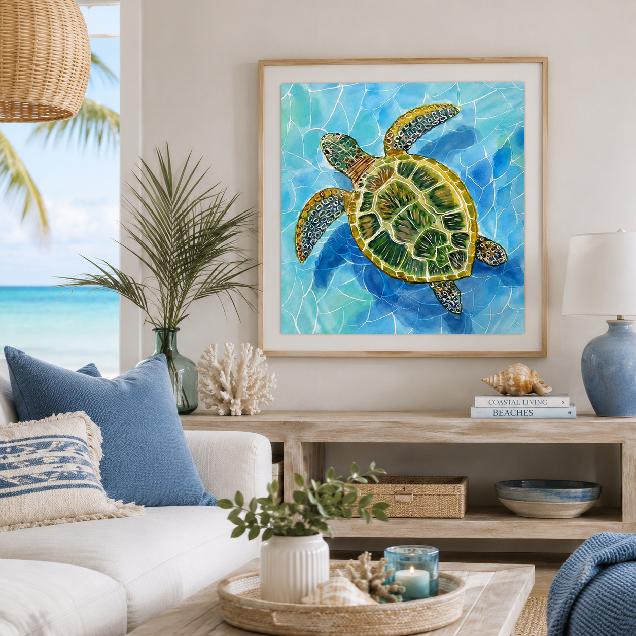 Sea Turtle – Original Watercolor Painting (9 × 12 in)