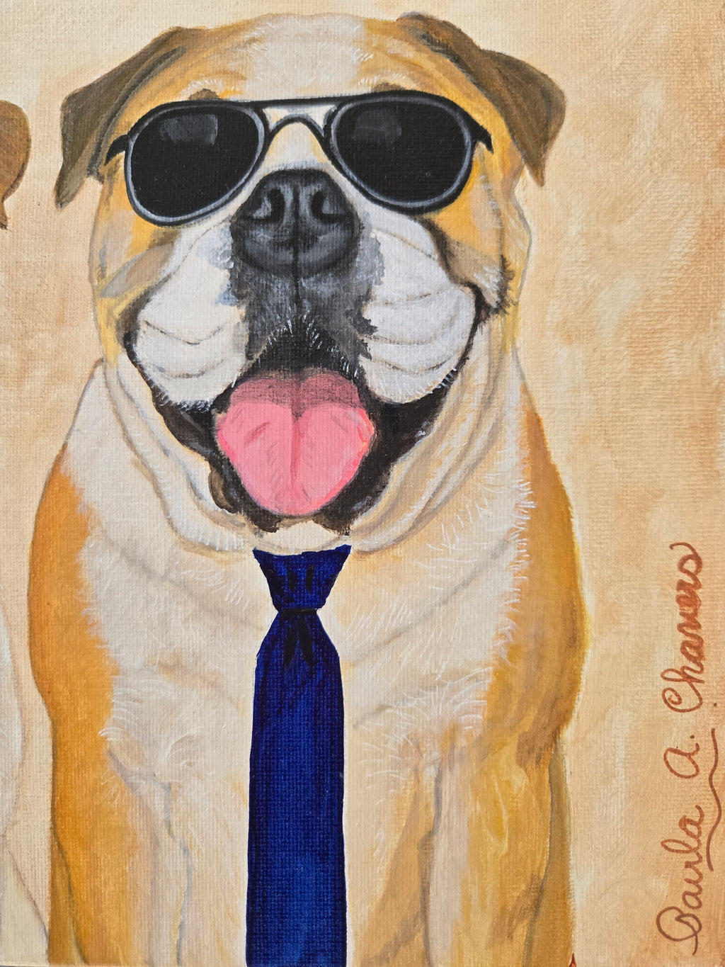 The Aristodogs | Original Dog Painting | Fun & Elegant Wall Art for Dog Lovers (12x16 in)